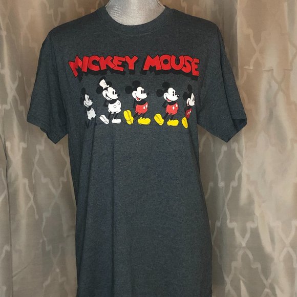 DISNEY Mickey Evolution Men's Tee - Picture 1 of 5